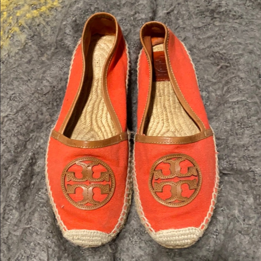 Melon color espadrilles